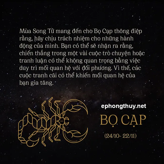 Tính cách của Bọ cạp